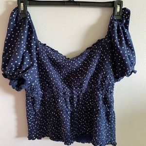 American Eagle Smocked Crop Top